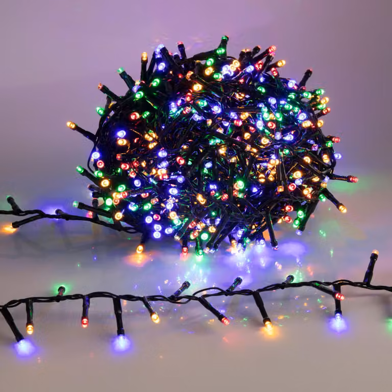 3.12 luci natalizie 1000 LED - colorate / multicolore
