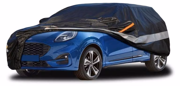 Copertura per auto, 10 strati, impermeabile e traspirante, per Ford Puma (2019-2023), colore nero