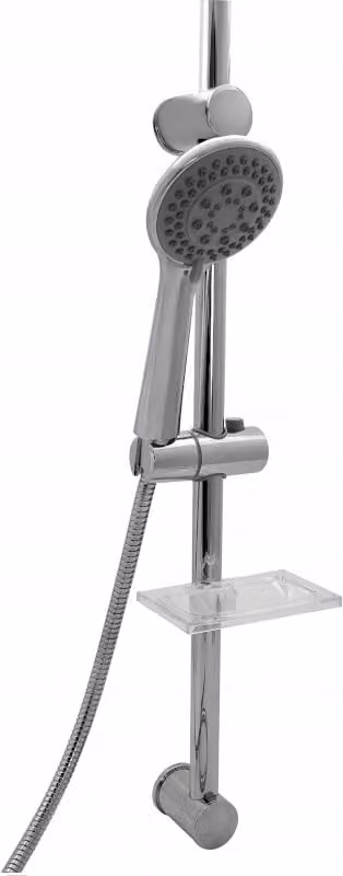 Set Doccia Con Supporto A Parete Porta Saponetera 5 Funzioni Per Il Bagno