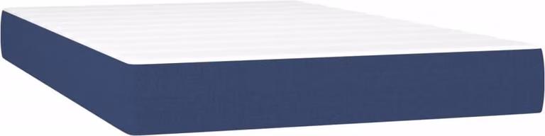 Materasso a Molle Insacchettate Rigidità Media Blu 120x200x20 cm in Tessuto