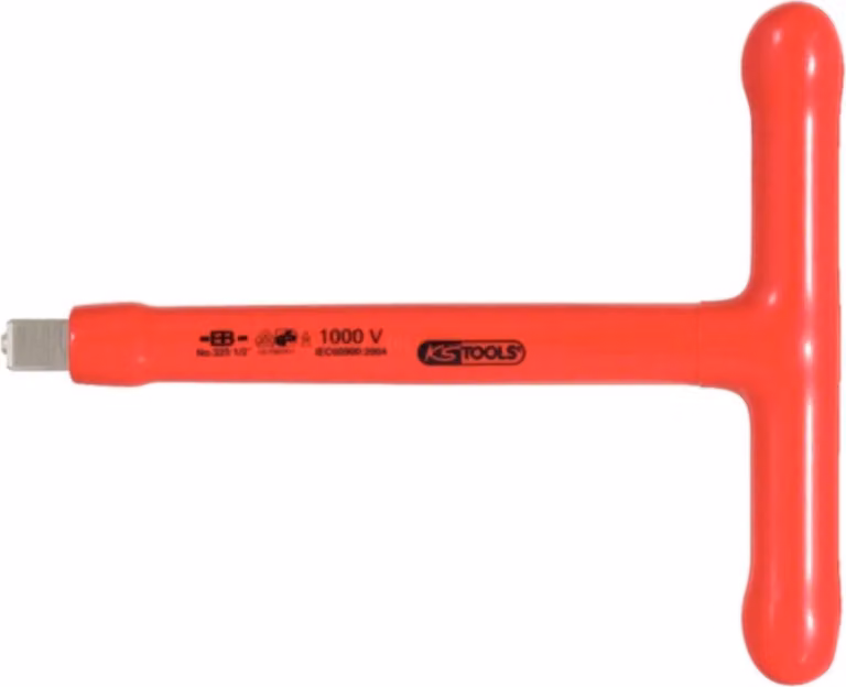 KS TOOLS Chiave a T da 1/2" con isolamento protettivo e blocco vite 200 mm - 117.1205