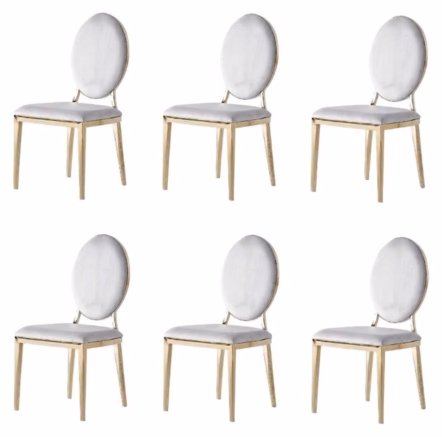 Set di 6 sedie Grigio Comode Moderne Eleganti Morbide Classiche
