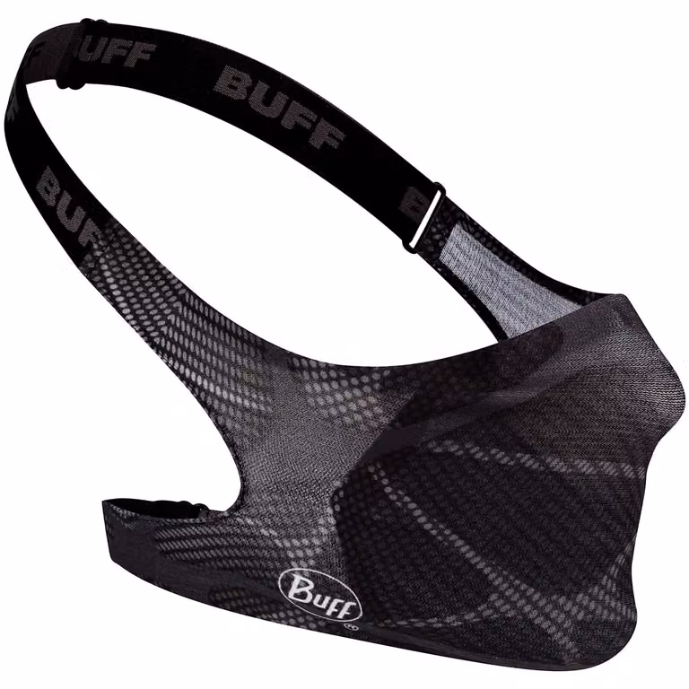 Mascherina protettiva naso-bocca BUFF con filtro ape-x, colore nero