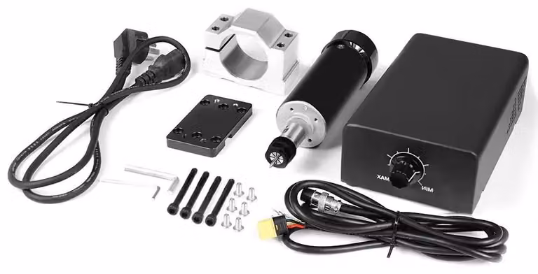 Motore mandrino CNC, 12000 giri/min, sistema di raffreddamento ad aria, motore mandrino da 500W, spina di tipo europeo