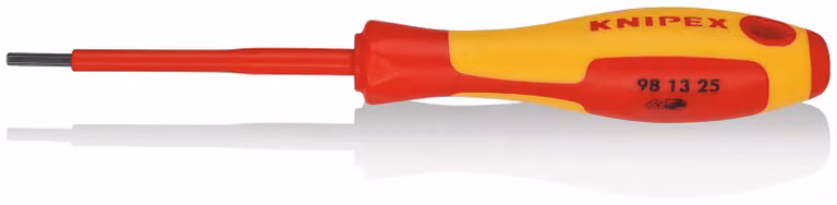 KNIPEX 98 13 25 Cacciavite per viti ad esagono incassato isolante impugnatura multicomponente, VDE brunito 177 mm