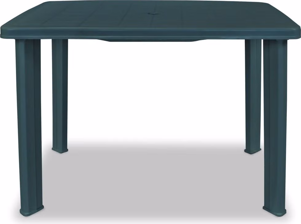 Tavolo da Giardino Verde 101x68x72 cm in Plastica