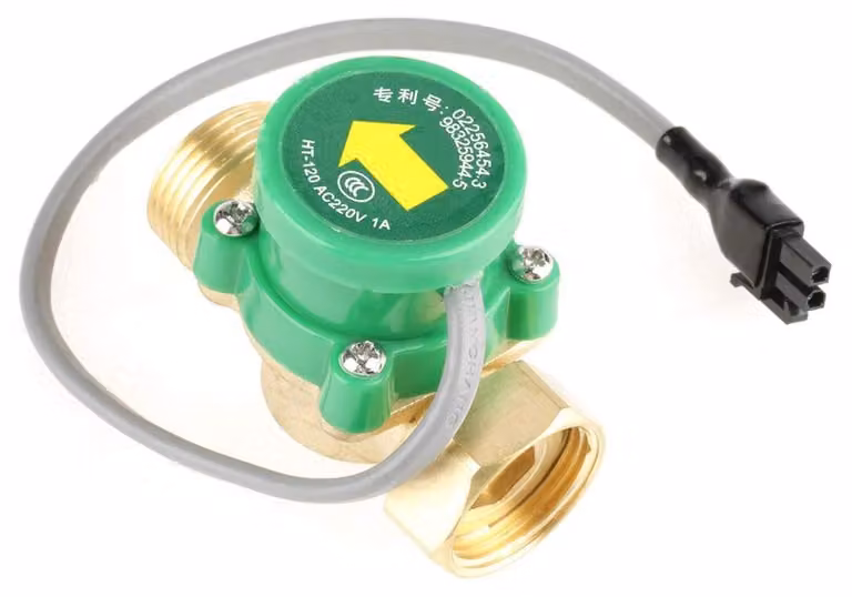 Interruttore sensore di flusso di acqua calda, AC 220V, attacco G3/4" - 3/4", per pompa doccia
