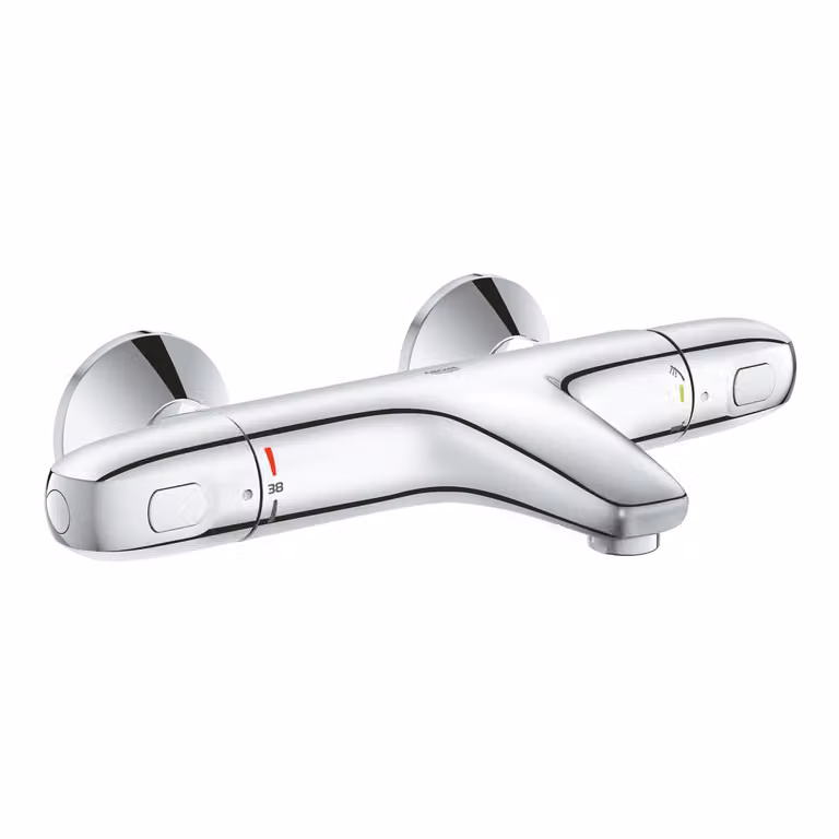 GROHE Grohtherm 1000 Mitigeur thermostatique pour bain, portée 173mm, avec raccords en S, 34816003, 34816003