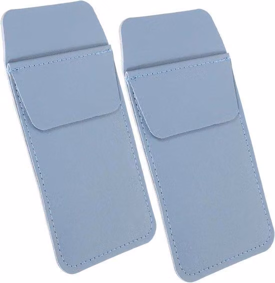 Astucci blu per cancelleria, set da 2, organizer