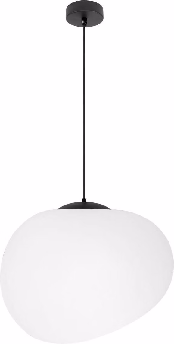 Lampada a sospensione STONES bianco-nera 1xE27x40W in acrilico, dimensioni: 120x30x30 cm, IP20, Candellux