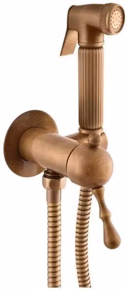 Miscelatore bidet, WC incasso LABE con doccetta ottone bronzo