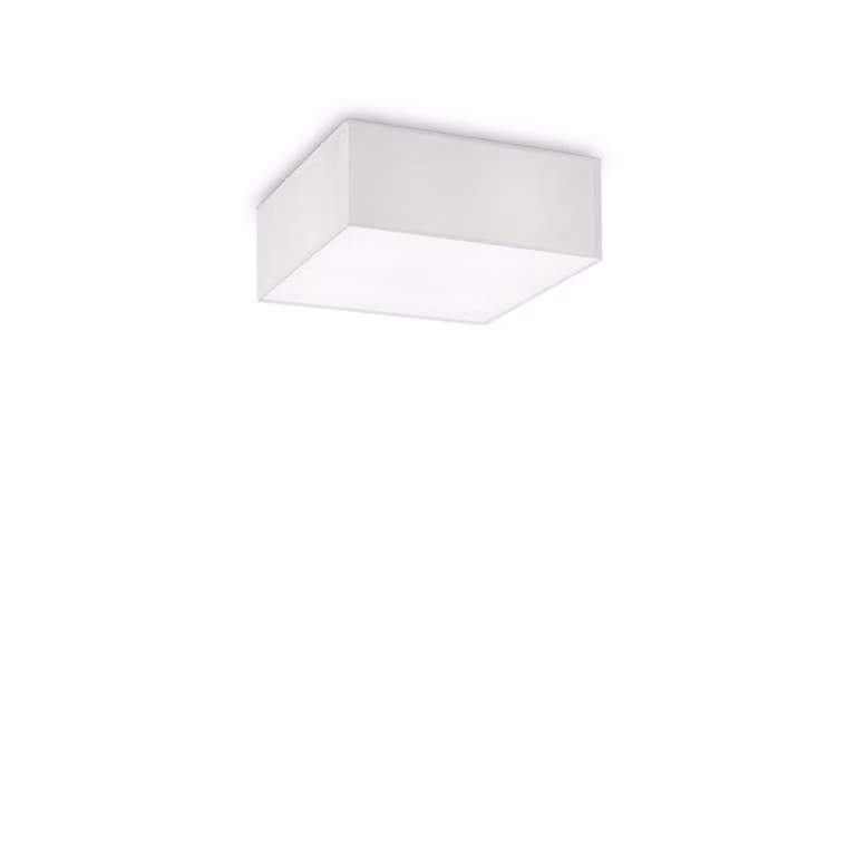 Ideal Lux plafoniera Ritz 4 luci 40 x 40cm bianco, cromo 152875