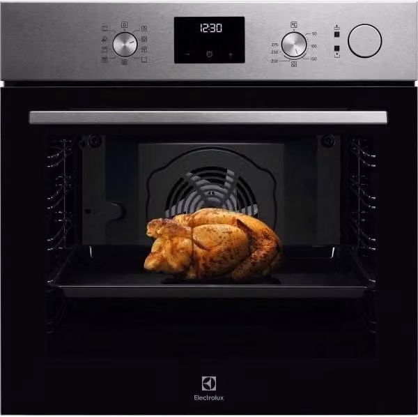 Forno da incasso elettrico Electrolux COCGH44TX0 in acciaio inox color argento con funzione vapore, capacità 72 l, L 59,6 cm x A 59,4 cm x P 56,9 cm, classe energetica A+ – 2