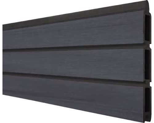 GroJa Solid Rombo grigio pietra coestruso 180x30x1,9cm profilo singolo