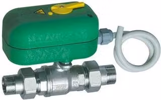Valvola di Zona Motorizzata a 2 Vie con Bocchettone Far 1 x 40S Argento e Verde – 1