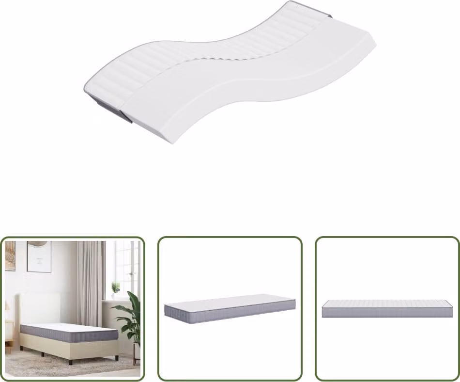 The Living Store Materasso in schiuma Medium Soft 70x200 cm
