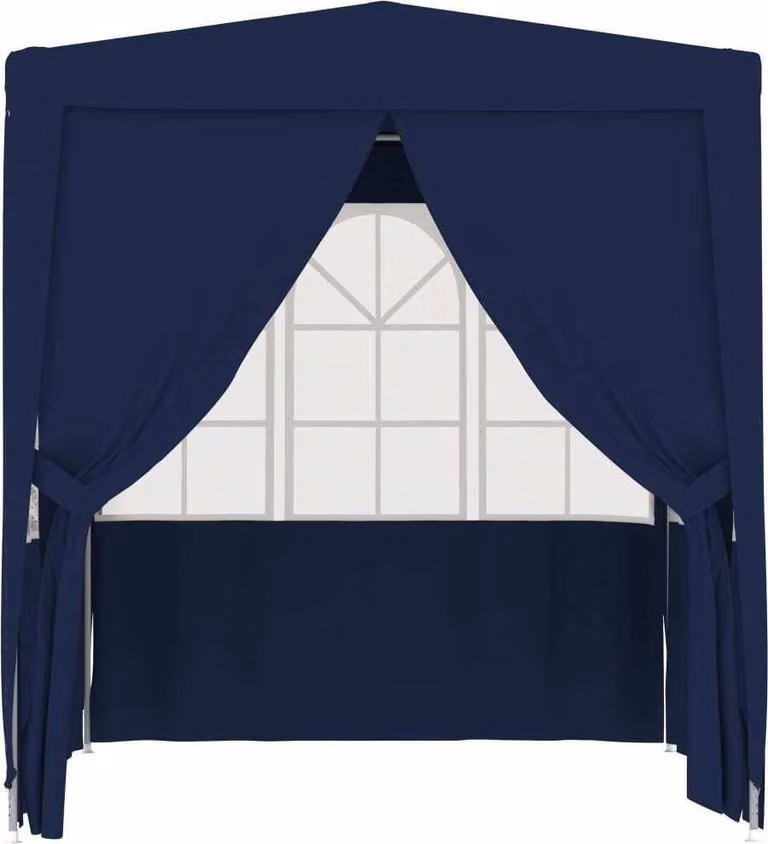 Gazebo Professionale con Pareti 2x2 m Blu 90 g/m²
