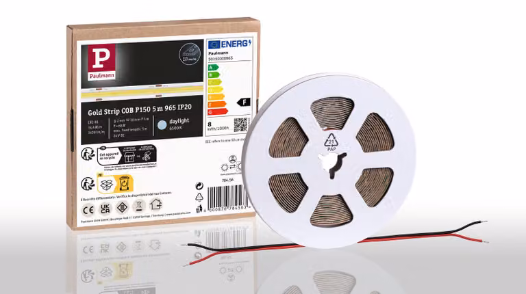 Paulmann Pro Strip, striscia LED dorata, modello P150 COB, 965