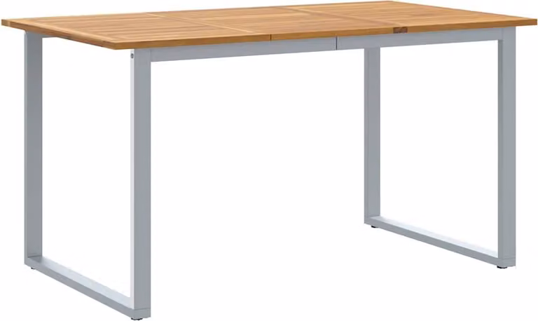 Tavolo da Giardino Grigio 140 x 80 x 75 cm