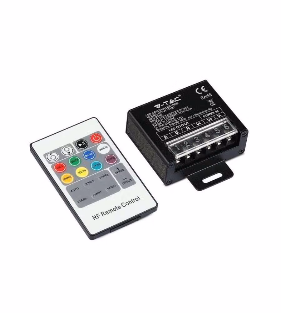 Controller per Strip LED RGB Dimmerabile con Telecomando 25 Tasti