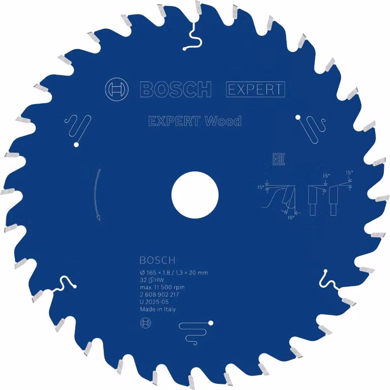 Lama circolare EXPERT Wood, 165x20 mm, Z32