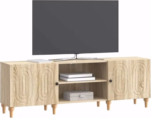 Mobile TV moderno DESIGN IN in rovere color beige, L: 150 cm, P: 31 cm, H: 50 cm