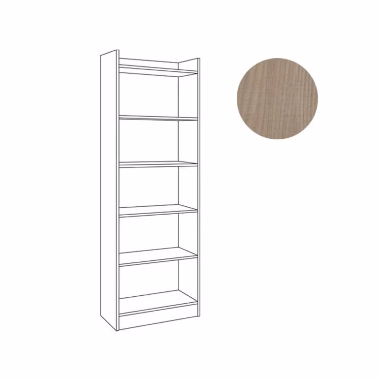 Mobile Libreria IPERBRIKO colore olmo con 6 ripiani H 180 cm x L 64 cm x P 29 cm