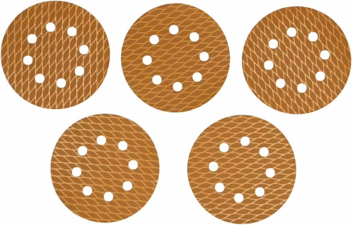 125Mm, #60, velcro, set di 5 pezzi