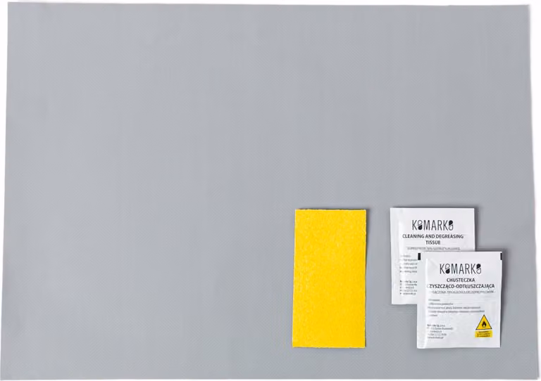 Kit di riparazione per teloni 45x32cm GRIGIO