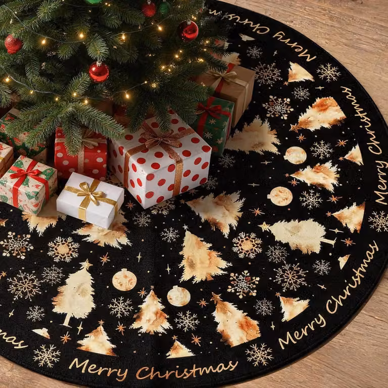Copri albero di Natale, morbido e resistente, diametro 100 cm, ideale per la decorazione natalizia
