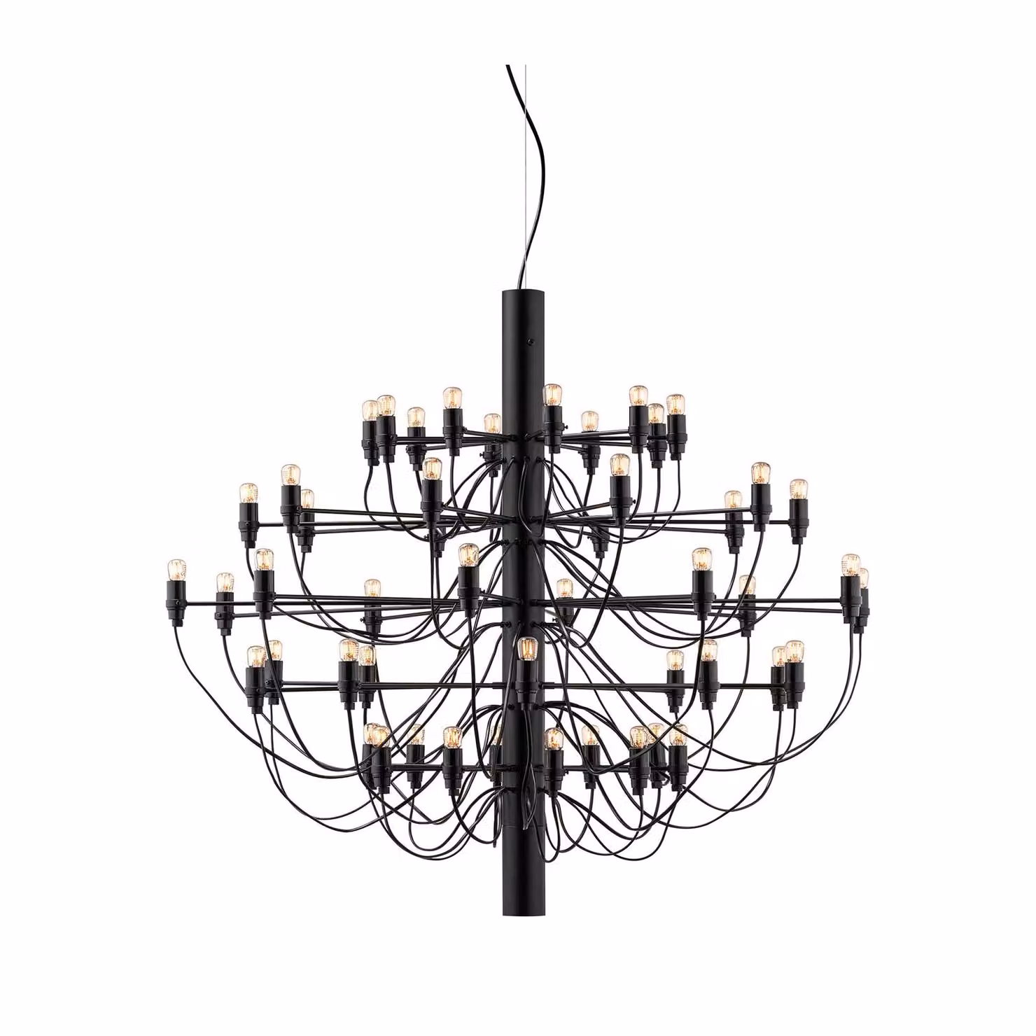 Flos - 2097/50 (clear bulbs) - Lampada a sospensione - Nero Opaco