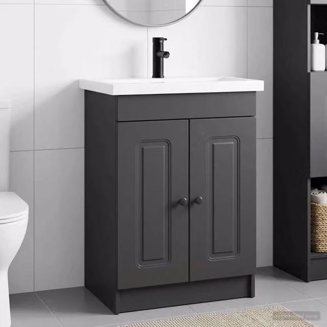 Set di mobili per il bagno Nero 78,5 x 37,5 x 81 cm 3404175