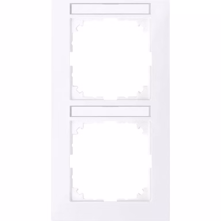 MERTEN MEG4022-3625 Telaio 2 ingressi M-Pure bianco attivo