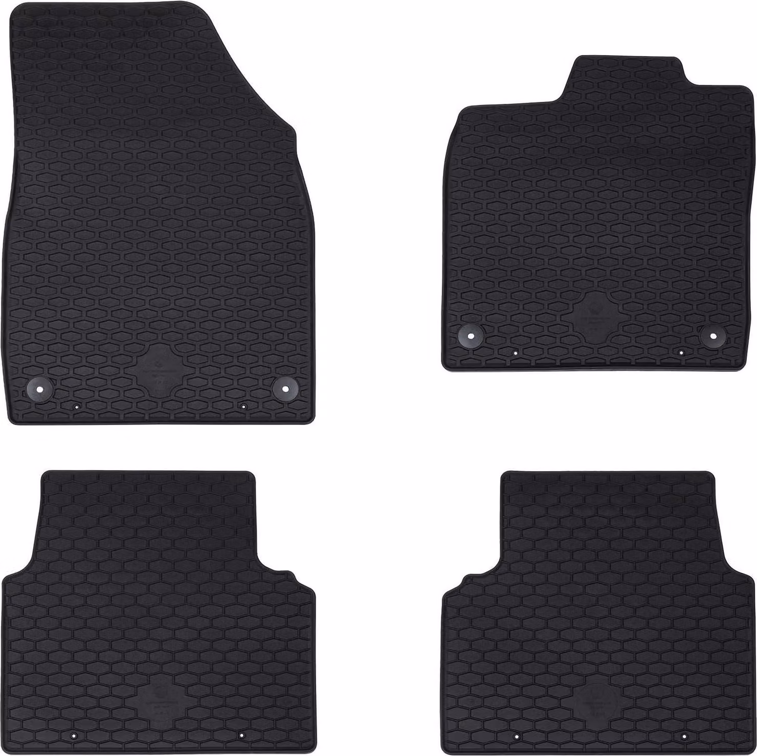 Tappetino per Auto 4 pcs Nero adatto per VW ID.3 2019- Gomma