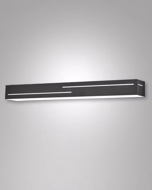Applique LED Fabas Banny Up and Down 24W 2260 lm 3000K Grigia in Metallo e Plastica per Soggiorno e Corridoio – 1