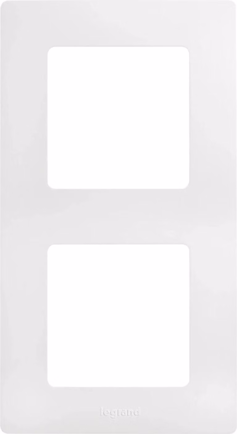 Cornice Legrand, doppia, bianco ultra, 1 pz.
