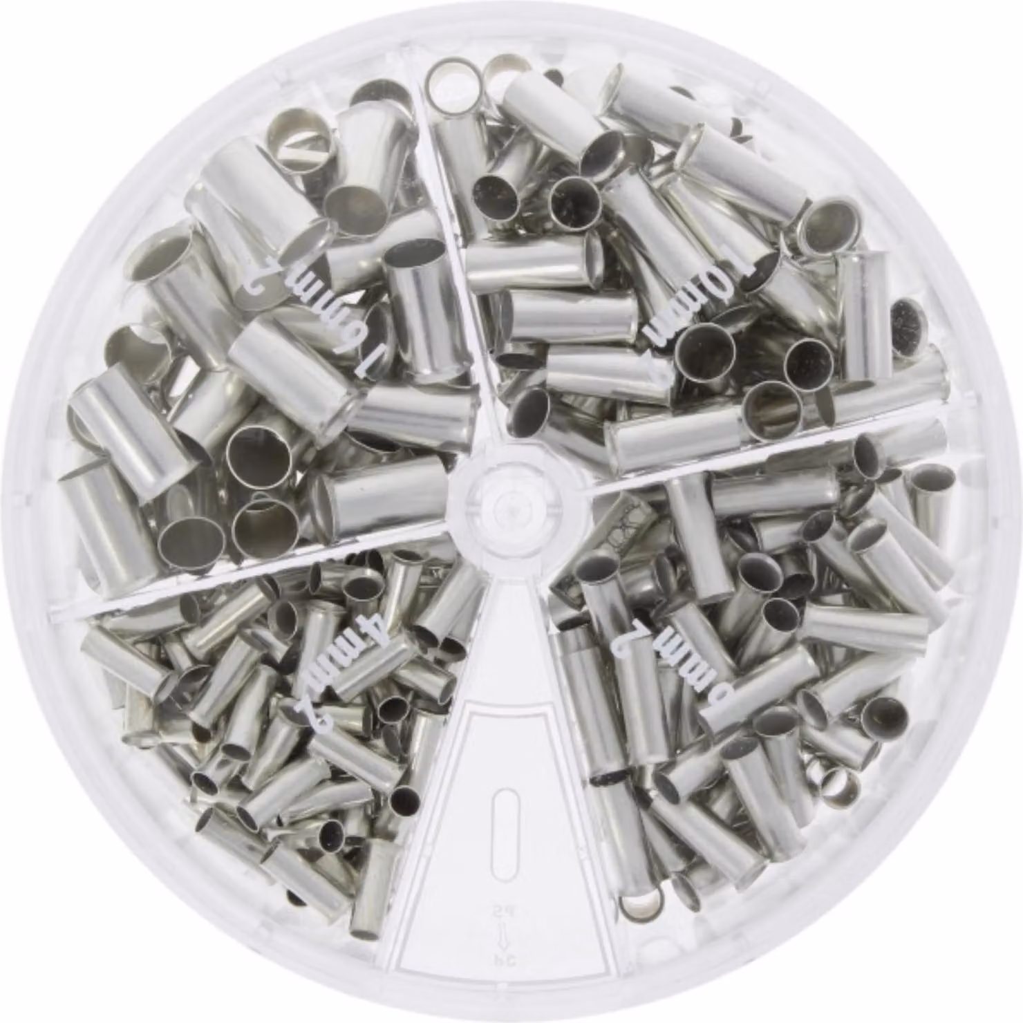Scatola di distribuzione con capicorda DIN 46228 parte 1 non isolati, forma A lunghezza 9-12,0 mm - 1 pezzo