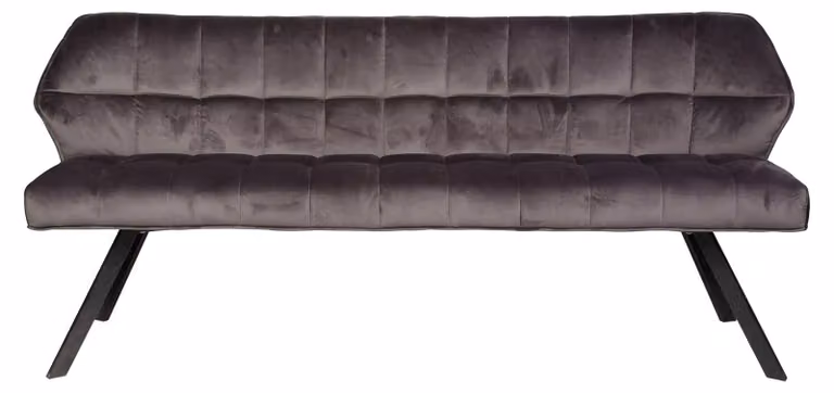 Divano da pranzo FURNLUX Raster antracite e nero 180 cm / Colore principale: nero / Dimensioni: 180 x 81 x 58 cm