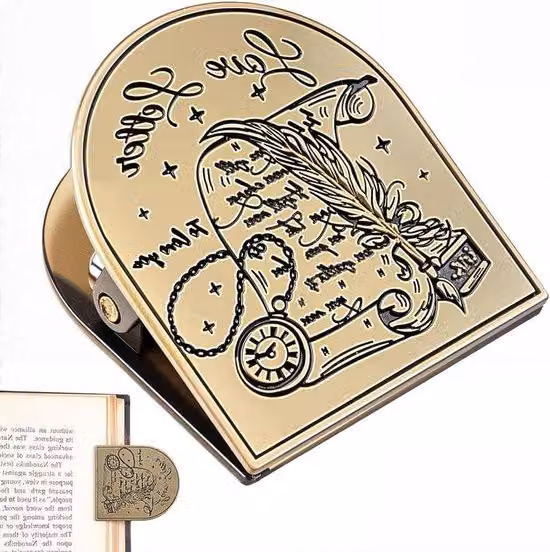 Porta-raccoglitori decorativo in stile vintage color bronzo per diario di viaggio