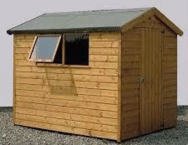 Casetta da giardino Coxe By Edilidrico modello Apex colore marrone L: 180 cm, P: 180 cm, H: 172 cm