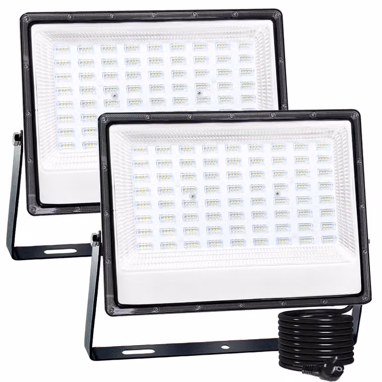 Fari a LED da 200W, 20000 lumen, confezione da 2, grado di protezione IP66, luce bianca fredda