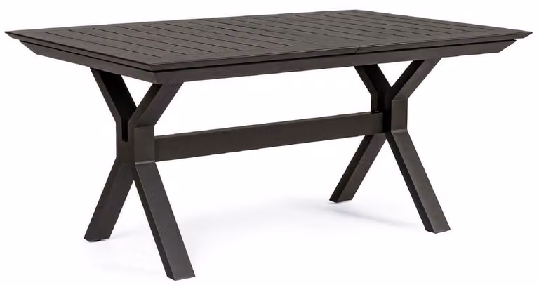 Casa Padrino tavolo da giardino antracite 180-240 x 100 x h. 76 cm - Tavolo da pranzo allungabile in alluminio verniciato a polvere - Tavolo da giardino e patio - Mobili da giardino e patio
