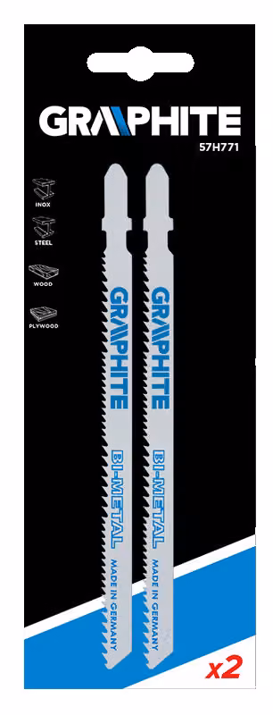 Seghetto alternativo GRAPHITE, 130 mm, 10tpi, legno metallo e inox
