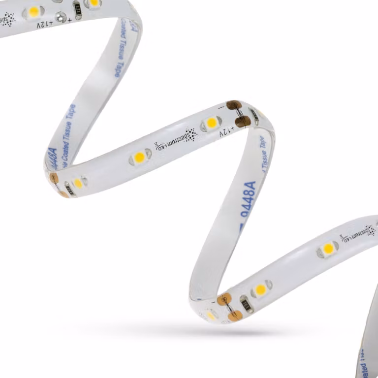 Striscia LED, 1 metro, 60 LED al metro, 5,6W, 3000K, 5 metri