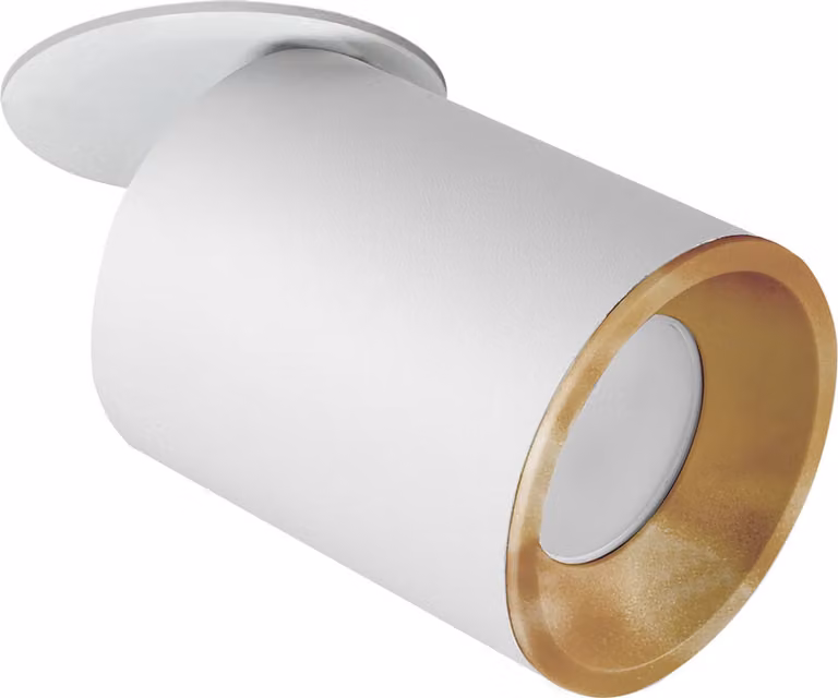 Lampada da incasso orientabile GU10 bianco-oro PALLAS 314109 Polux