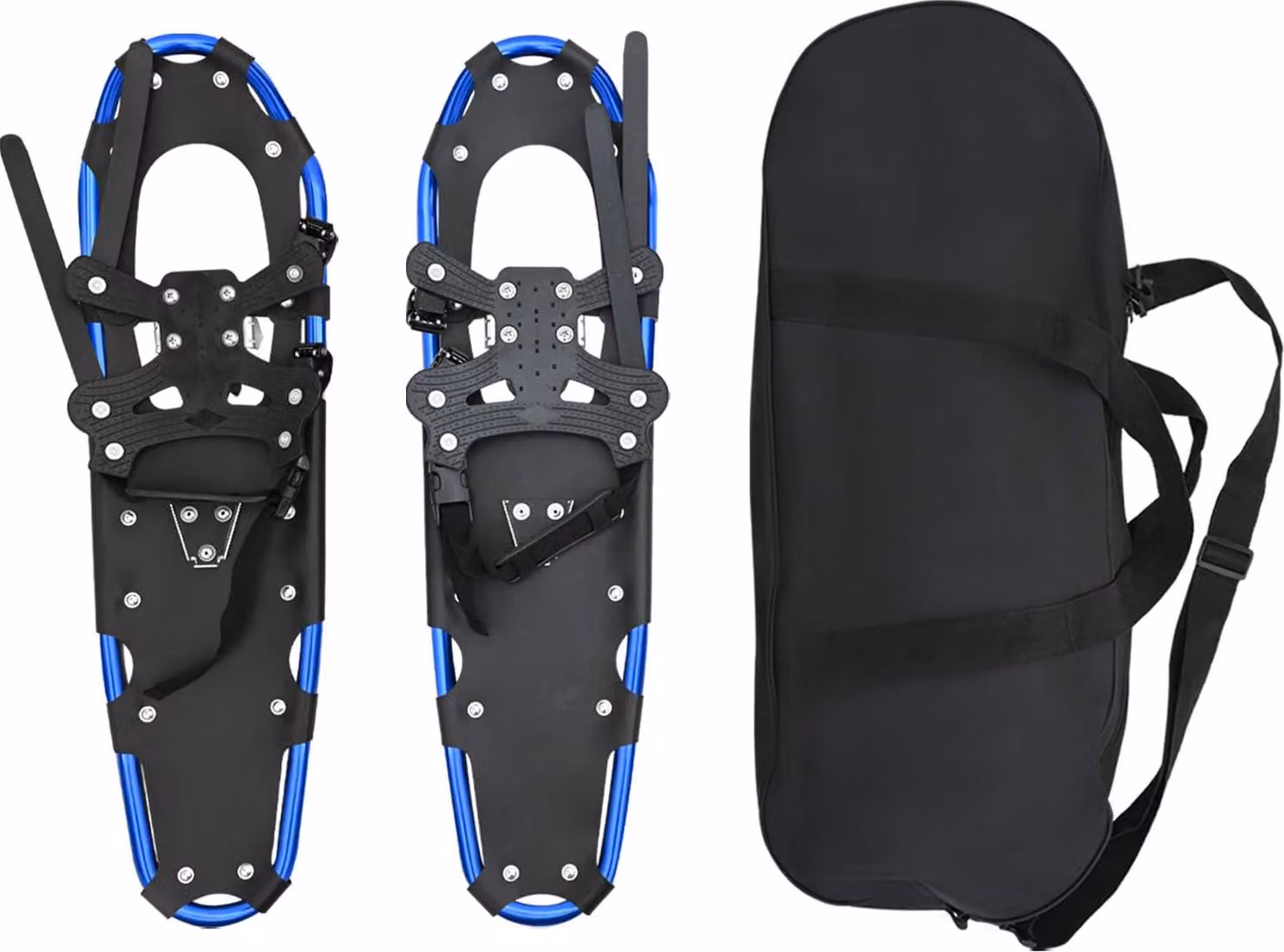 Ciaspole 3 in 1 Blu e Nero 78,5 x 22 cm Alluminio e HDPE