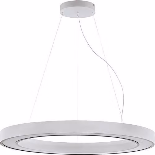 Lampada a sospensione a LED, diametro 1100 mm, 83W, 3000K, colore argento, modello 63088