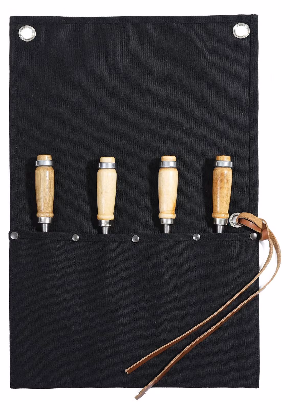 Rotolo multifunzione con 4 tasche, realizzato in tela cerata