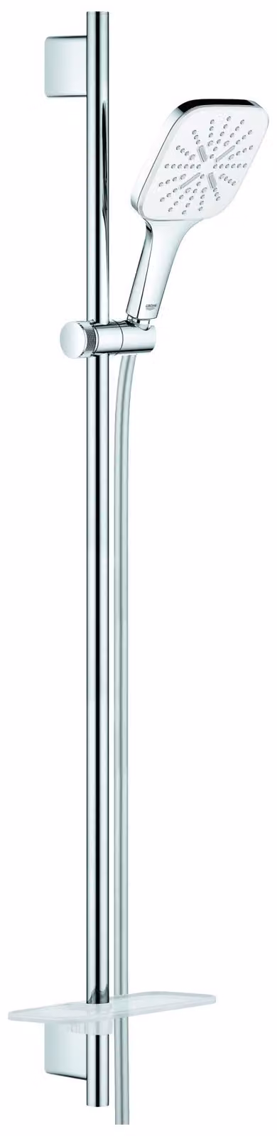 Grohe Rainshower SmartActive Cube 130 Set de barre de douche 900 mm, 3 types de jets, 26587LS0, 26587LS0