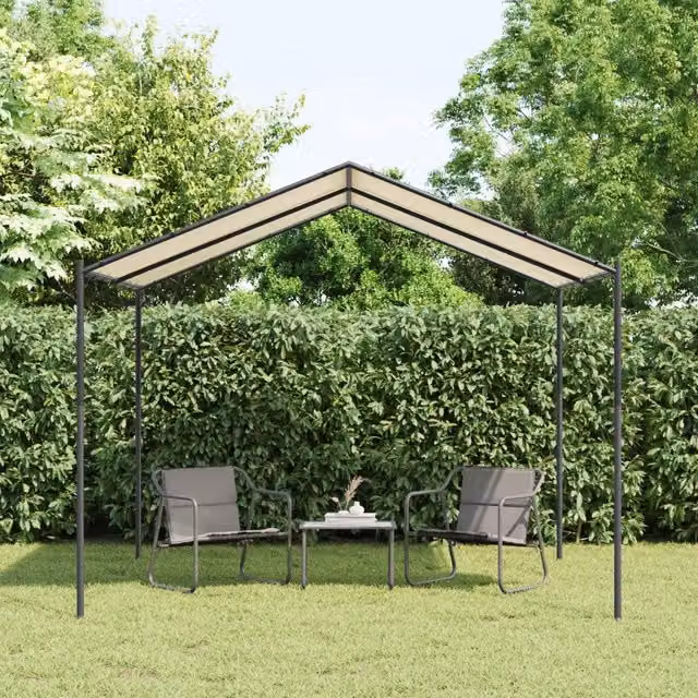 Tenda a Baldacchino Videx Beige in Acciaio e Poliestere L 300 x P 300 x H 250 cm